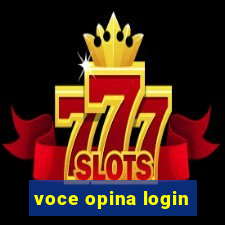 voce opina login